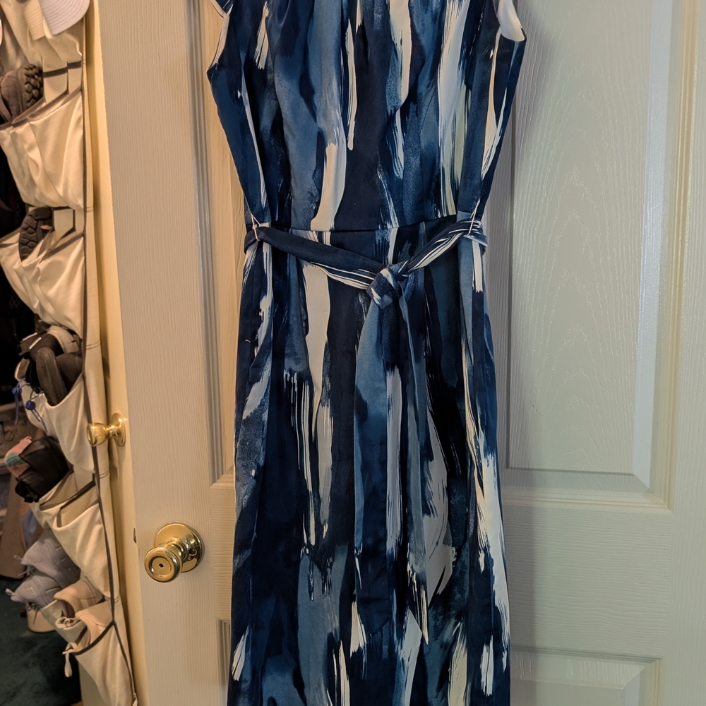 Calvin Klein Blue and White Dress - Picture 3 of 5